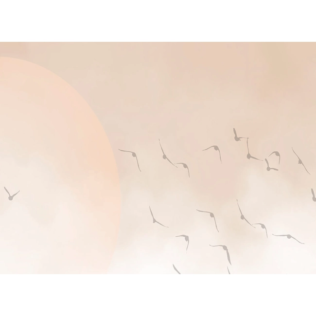 Fototapeta - Malowane żurawie ptaki wyjątkowa kolorystyka